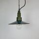 Industrial Blue Enamel Military Pendant Lamp with Cast Aluminium Top, 1960
