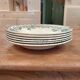 6 antique deep plates made of ironstone - Guadeloupe model