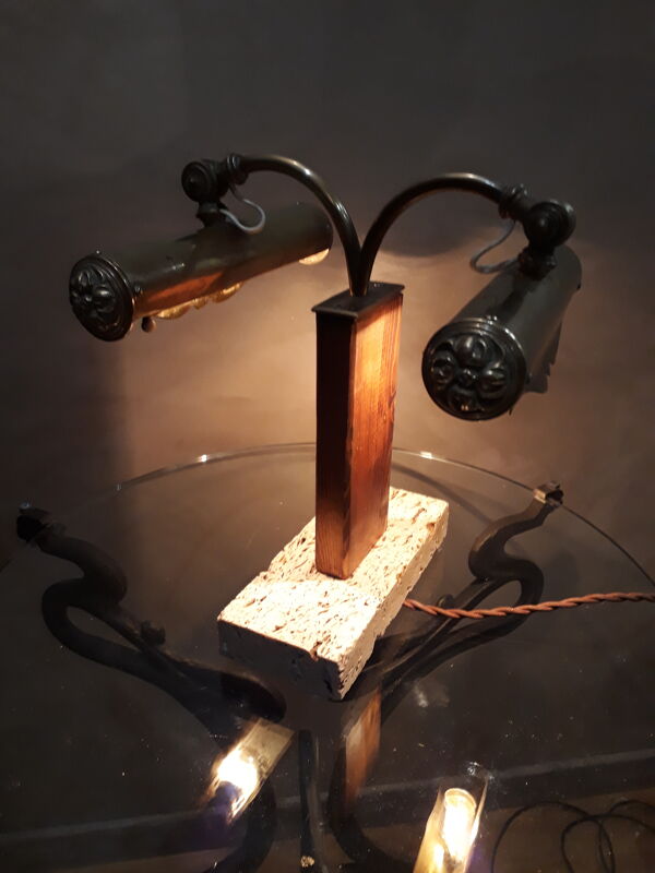 Lampe de bureau de notaire 1920/30 Art Deco