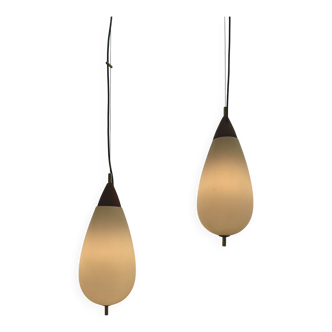 'Teardrop' Par of pendant by Temde Leuchten