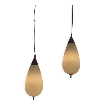 'Teardrop' Par of pendant by Temde Leuchten