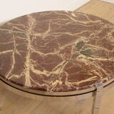 Vintage coffee table | Marble | Chrome