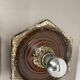 Modernist fat lava ceramic wall lamps by Pan Ceramics, Germany, 1970s, set of 2