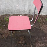 Set of 2 chairs in formica Red
