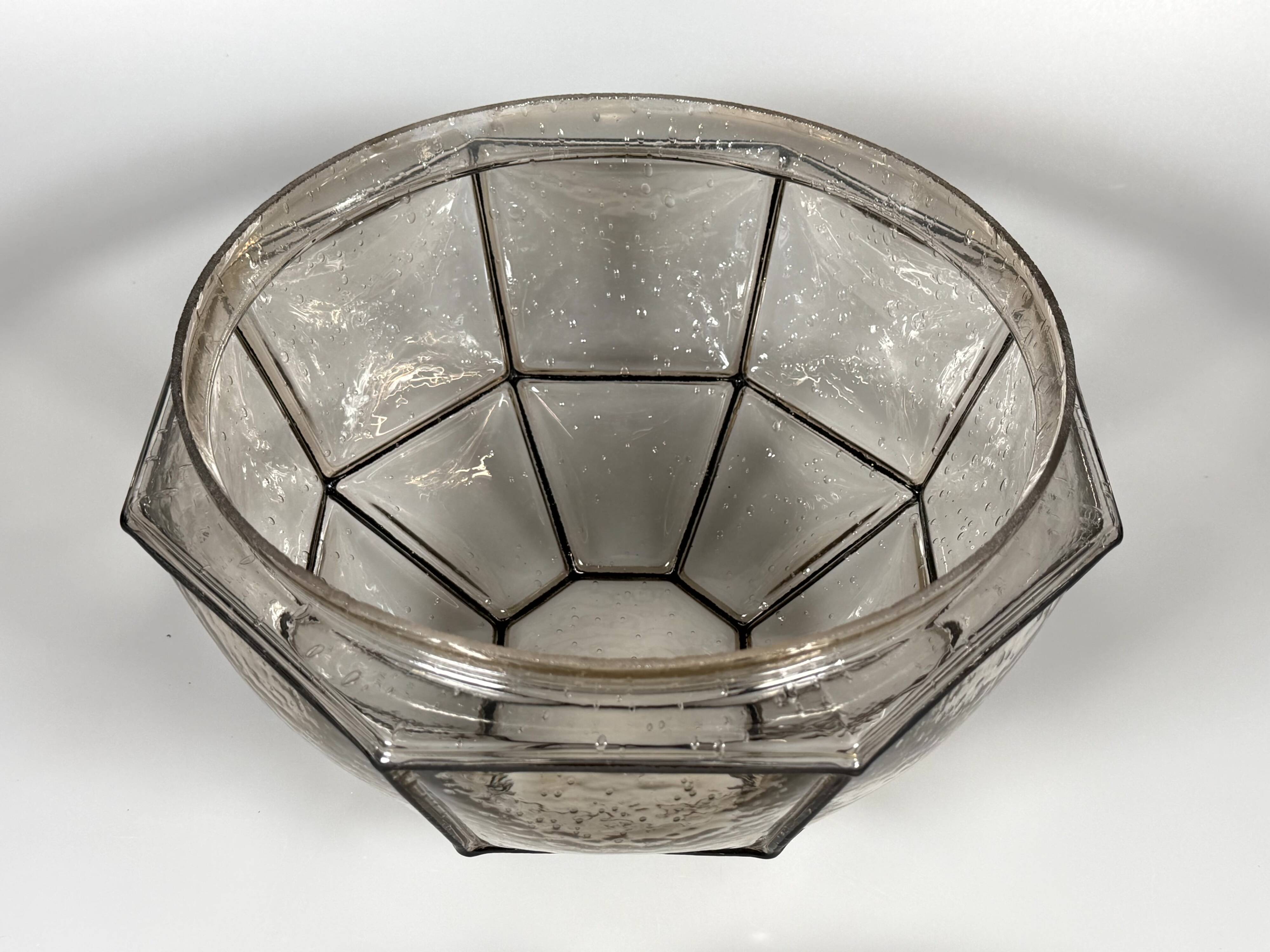 1960s 1970s Ceiling Lamp Flush Mount by Glashütte Limburg Germany