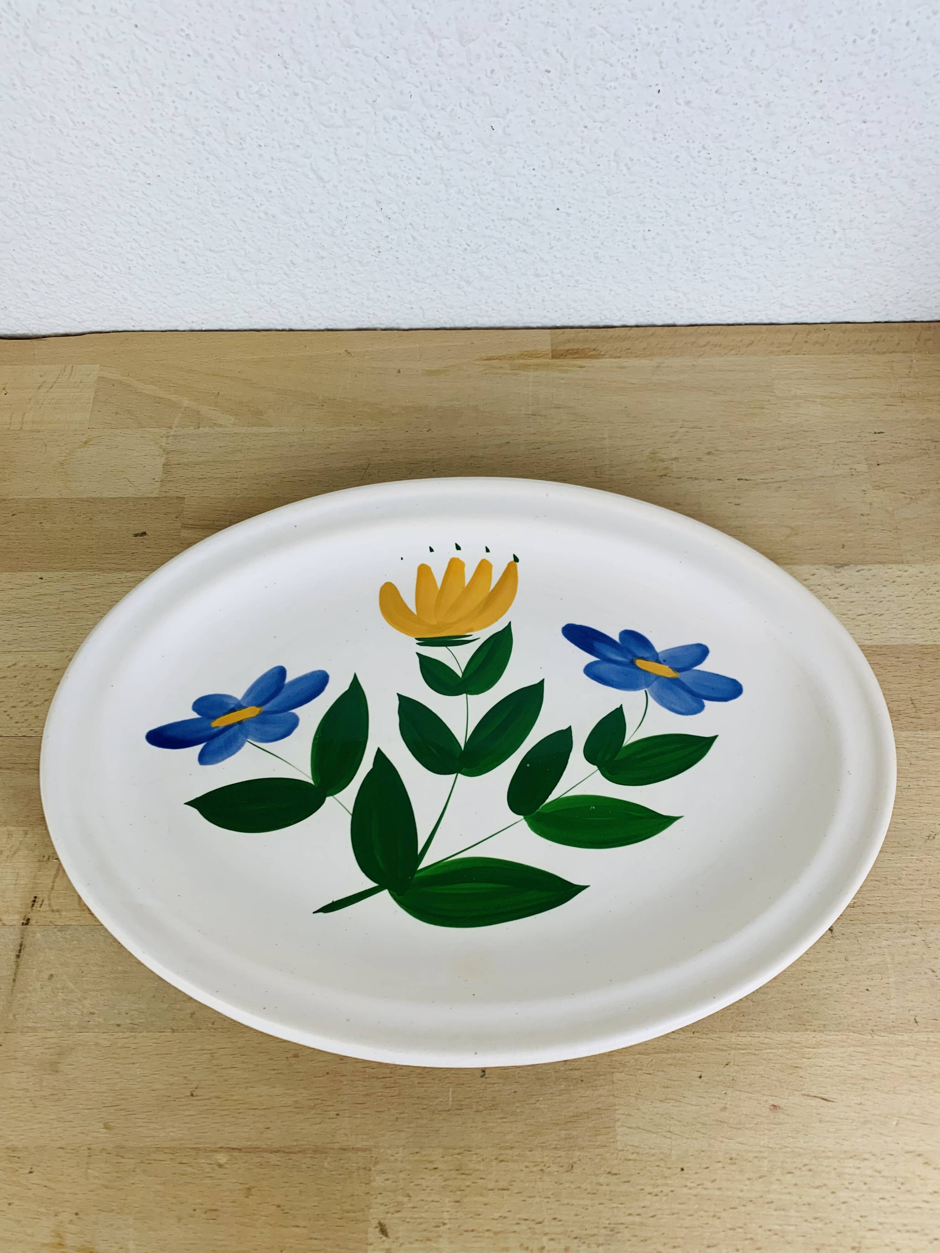 3 vintage ceramic dishes and pitcher from the 50s Poteries du Marais