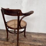 Office armchair bistrot Fischel cannée vintage cannage 1950