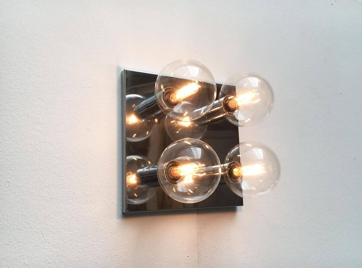 Vintage Space Age ceiling lamp by Motoko Ishii for Staff