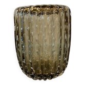 Handmade multicolors murano glass vase