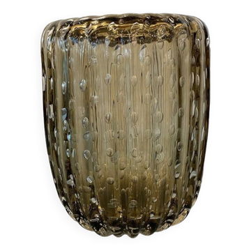 Handmade multicolors murano glass vase