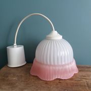 Suspension lampe abat-jour en verre