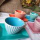 Set of 4 vintage lbvyr cups & saucers – 1970s