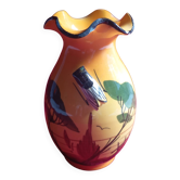 Vase provencale "sigale' signé "a.ferlay"