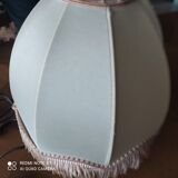 Vintage lamp flowers and fringes