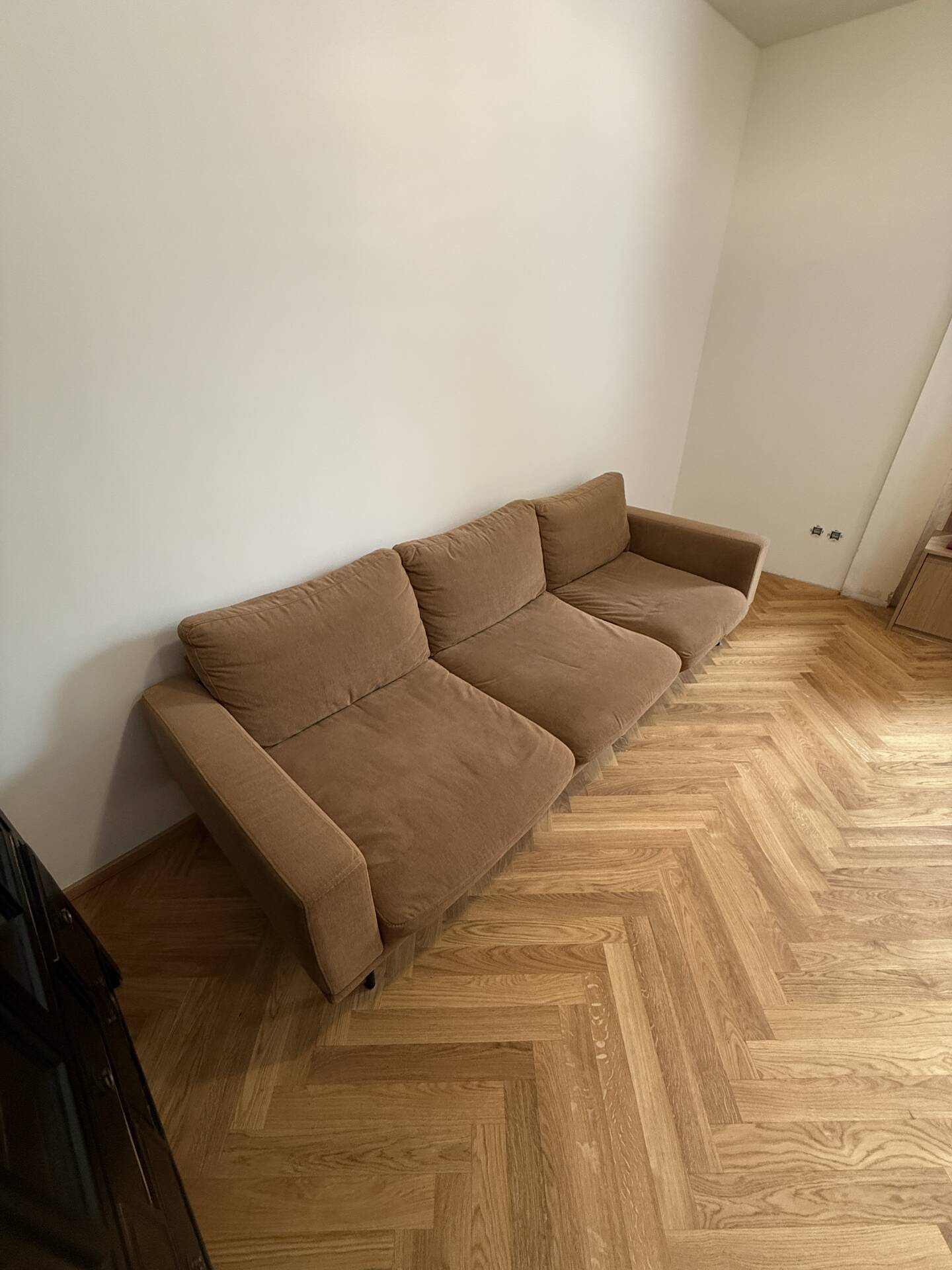 3-seater sofa BoConcept Carlton with ottoman – Vintage style from the 60s/70s