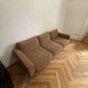 3-seater sofa BoConcept Carlton with ottoman – Vintage style from the 60s/70s
