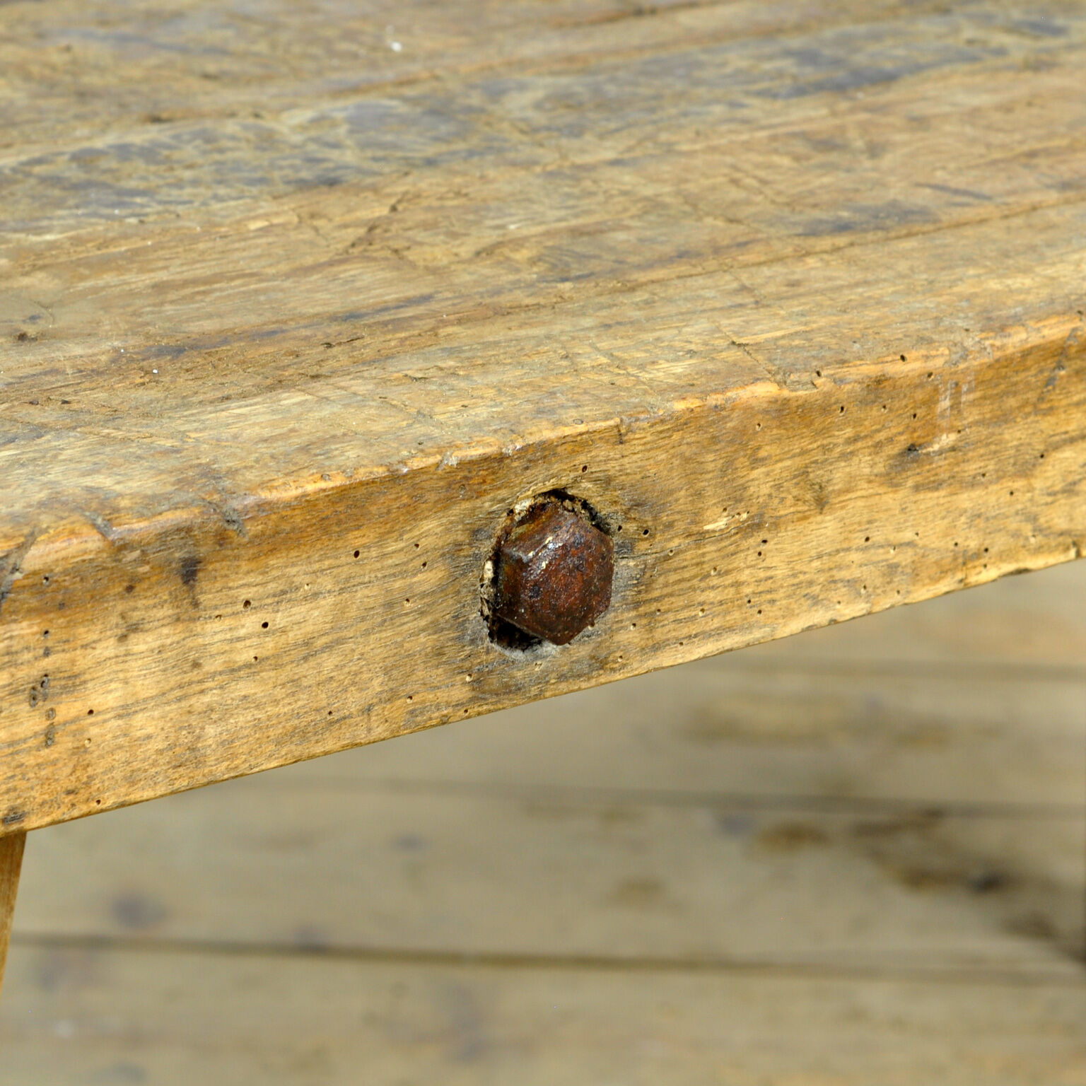 Vintage oak butcher's table/farmtable, 1930s