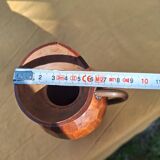 Small faceted wooden pitcher