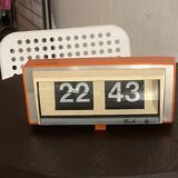 70's orange flip flap flash clock