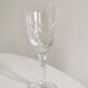 Service of 8 glass of Bohemian crystal wine