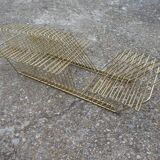 45-tower vintage gold metal vinyl holder