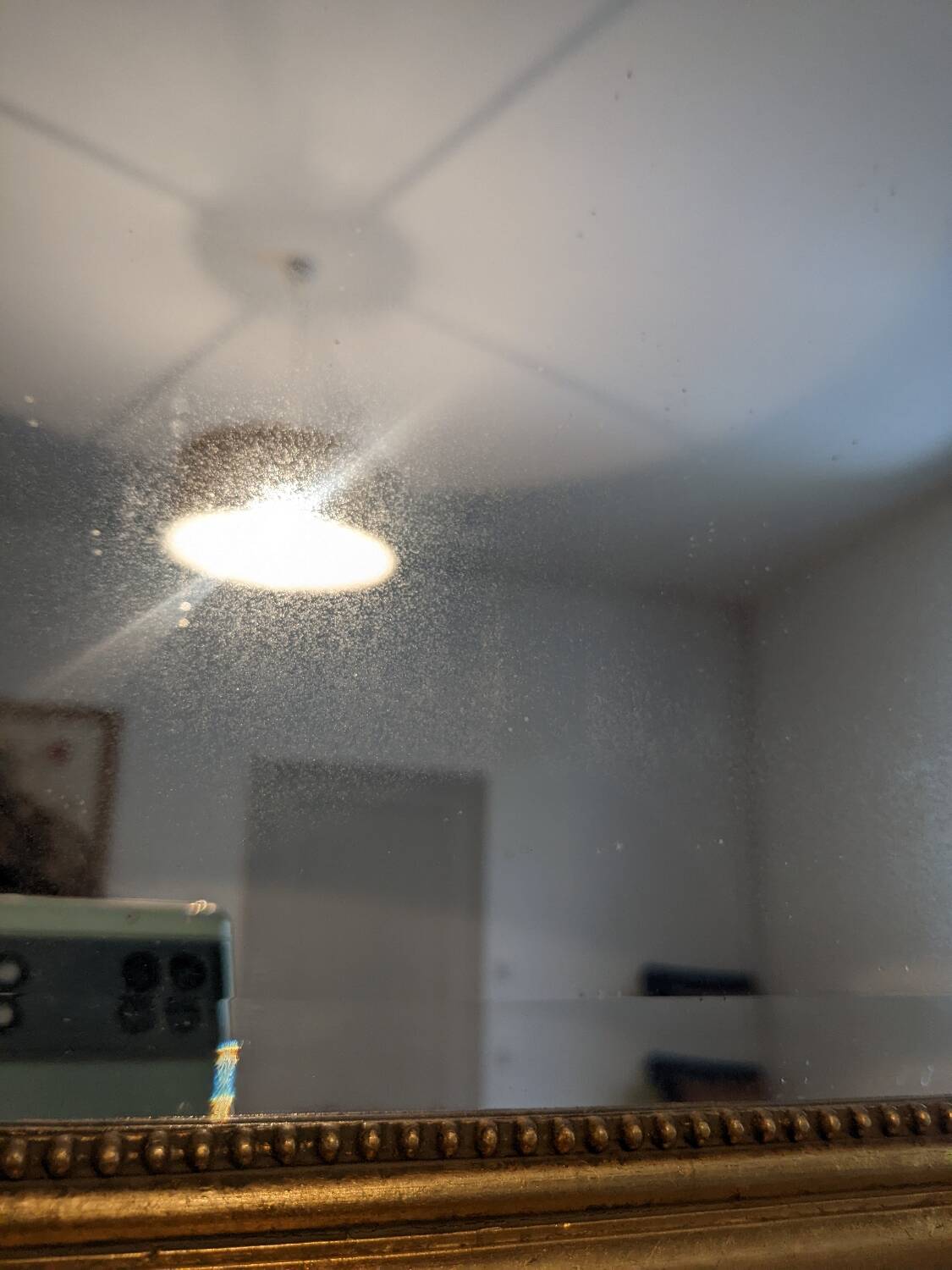 Old policeman's hat mirror