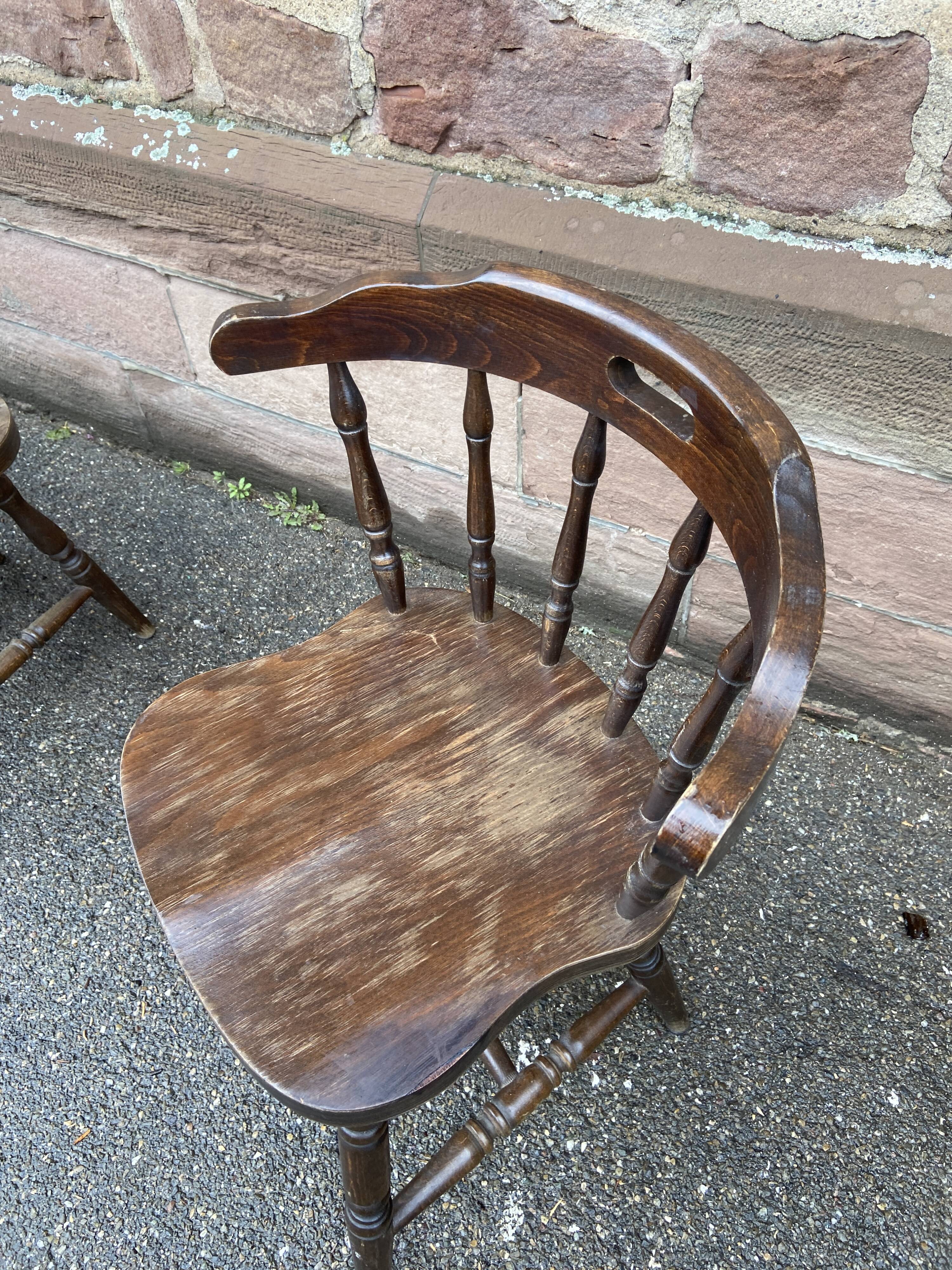 Beautiful series of 4 old western style chairs