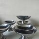 6 stainless steel dessert bowls, 1970s