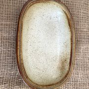 Lot de 3 plats vintage en grès émaillés Jean Austruy