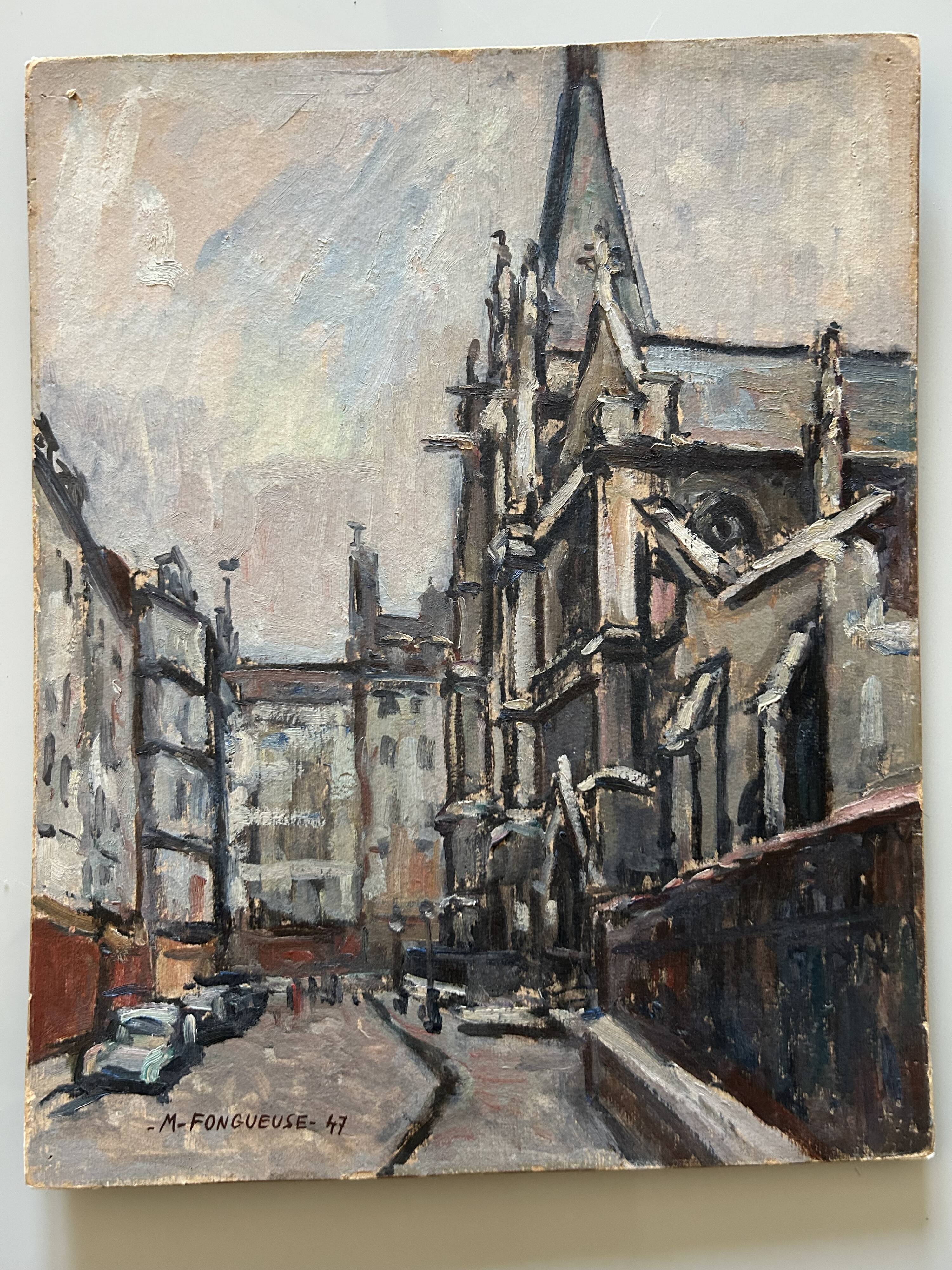 Maurice Fongueuse – Oil on panel – Saint-Séverin Church Paris