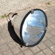 Industrial Workshop Pendant Lamp in Vintage Metal and Glass