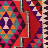 Old turkish kilim runner 367x86 cm