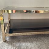Belgo Chrom fine gold 23ct coffee table from the 70s