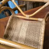 Child's rocking chair in rattan