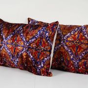 Set of 2 vintage velvet cushion covers 41x61 cm