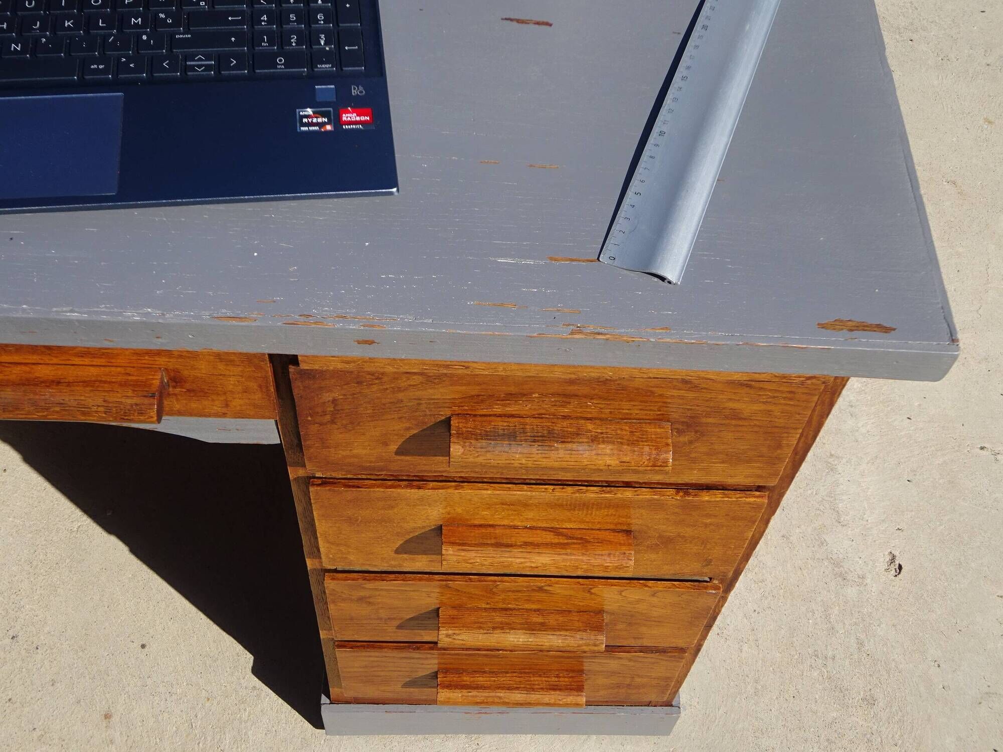 Vintage oak desk