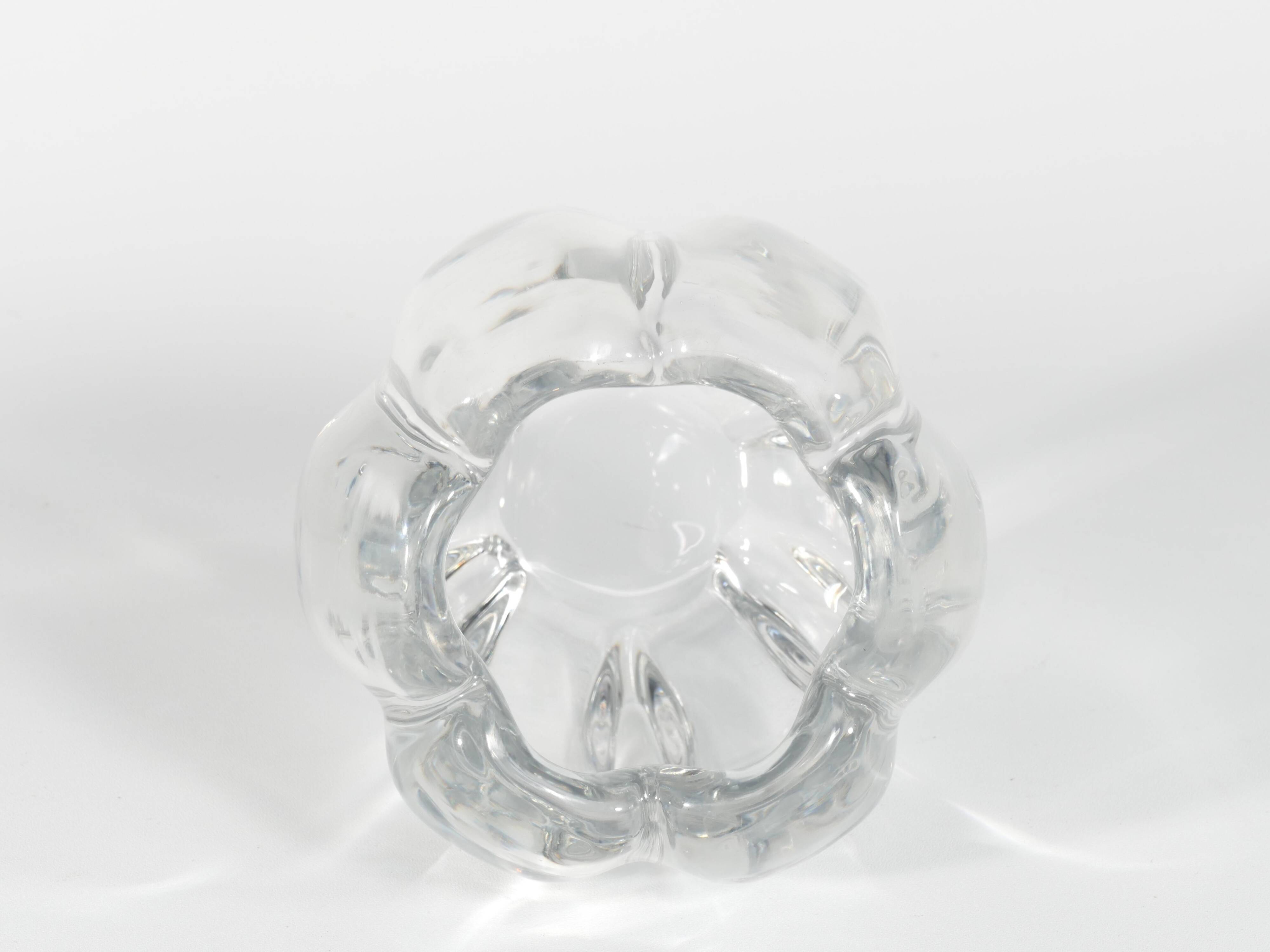 Swedish Grace Crystal Glass Vase Stella Polaris by Vicke Lindstrand for Orrefors