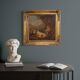 Peinture bucolique antique du 19ème siècle