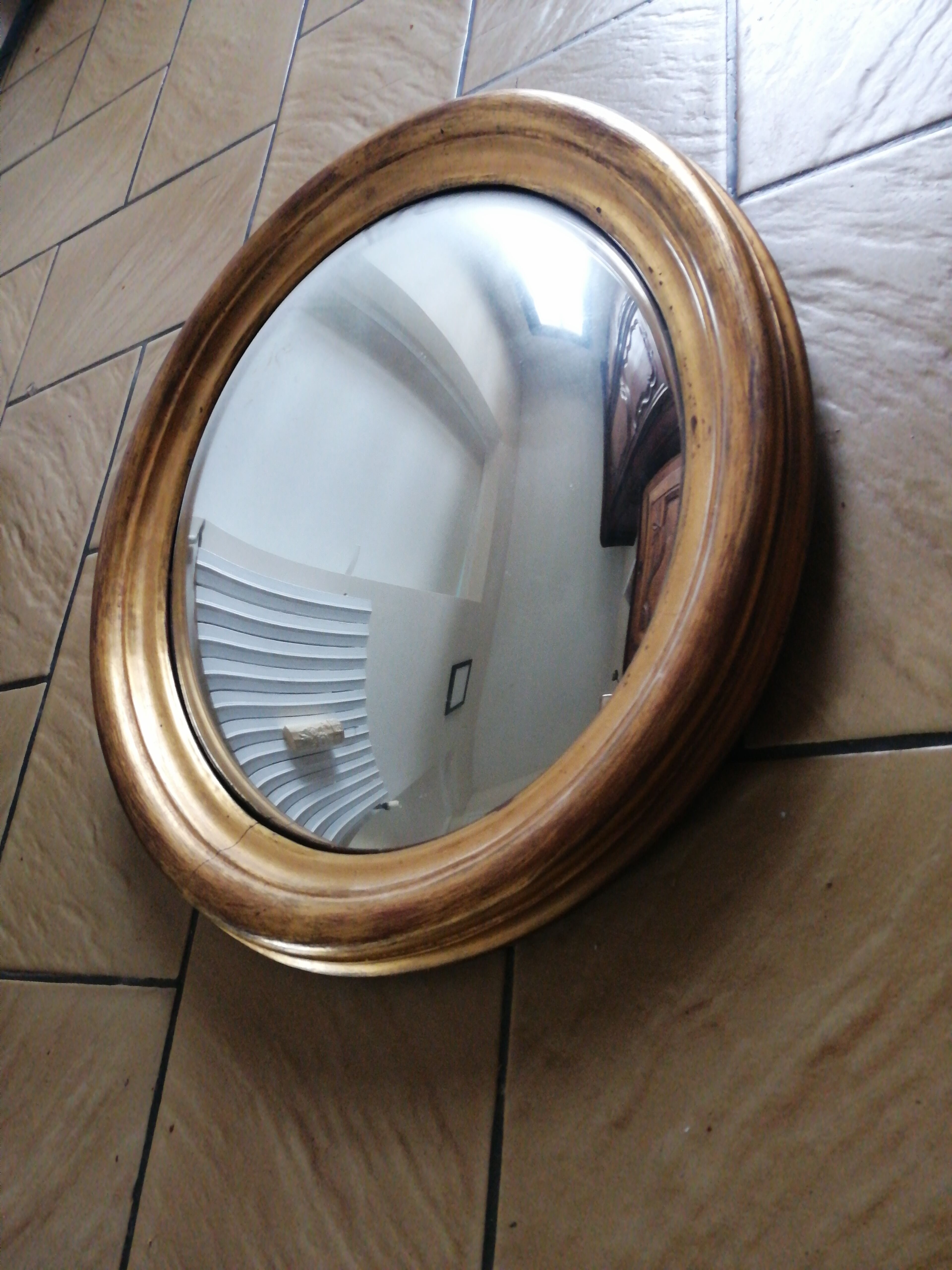 Bombed Mirror Called Witch 45x52cm