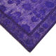 Handmade vintage turkish 1980s 185 cm x 284 cm purple rug