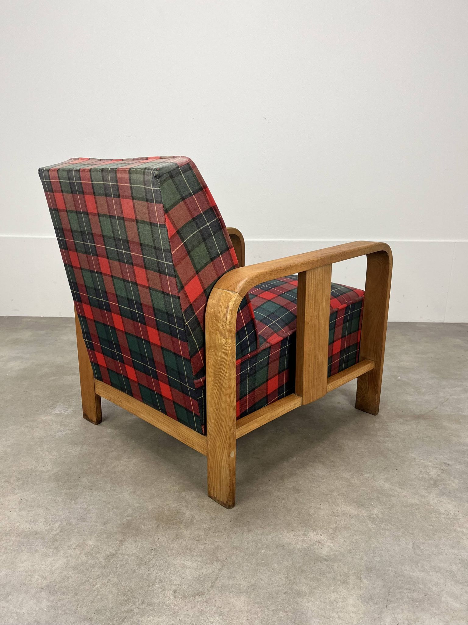 Fauteuil art déco bois années 30