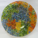 Plat en verre aspect céramique