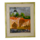 Oil painting on Swedish panel from the mid-1950s "Abstract Landscape" by Ann Marie Ekbom.