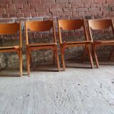 Set of four theatre chairs 1960