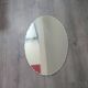 Miroir oval biseauté vintage année 60 60cm sur 42cm