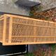 Rattan wicker shelf, 3 floors vintage 1960/70