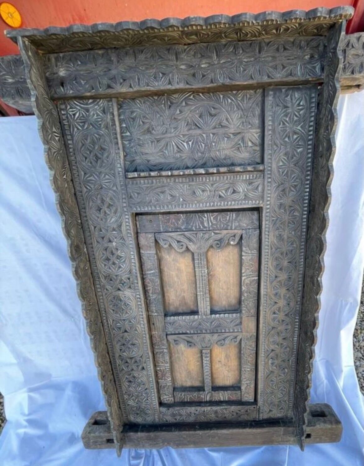 Large ancient door from the Himalayas.