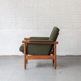 Wiki lounge chair by Illum Wikkelso, Denmark, 1960's