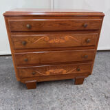 Solid oak chest of drawers