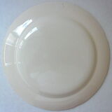 Eastern earthenware plate with floral decoration centered with a tulip
